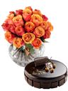 Torta al cioccolato con Bouquet